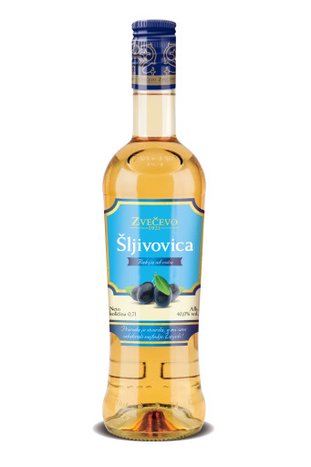 Šljivovica Zvečevo, 0.7 l 40% Domaća prirodna šljivovica