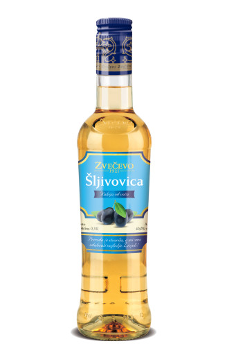 Šljivovica Zvečevo, 0.35 l 40% Domaća prirodna šljivovica