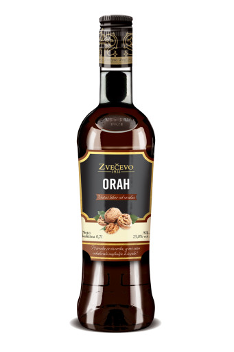 Orah Zvečevo, 0.7 l, 21% – Orah je voćni liker