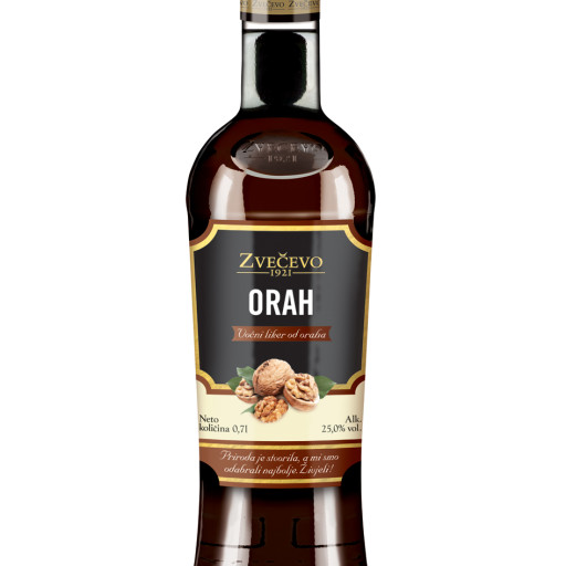 Orah Zvečevo, 0.7 l, 21% – Orah je voćni liker