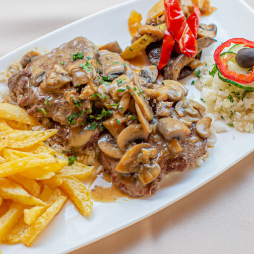Medaljoni sa pečurkama - junetina 350g
