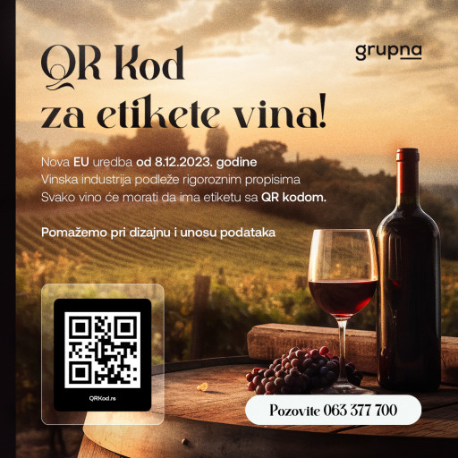 QR kod za etikete vina