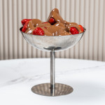 Large strawberries with chocolate