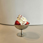 Strawberries with whipped cream