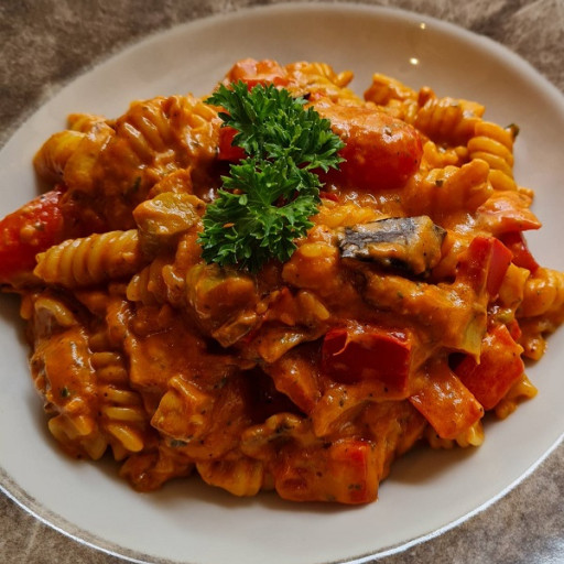 Pasta with chicken and cherry tomatoes 300g
