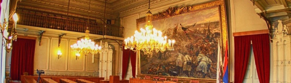 Zdanje Gradske uprave i Slika Bitka kod Sente